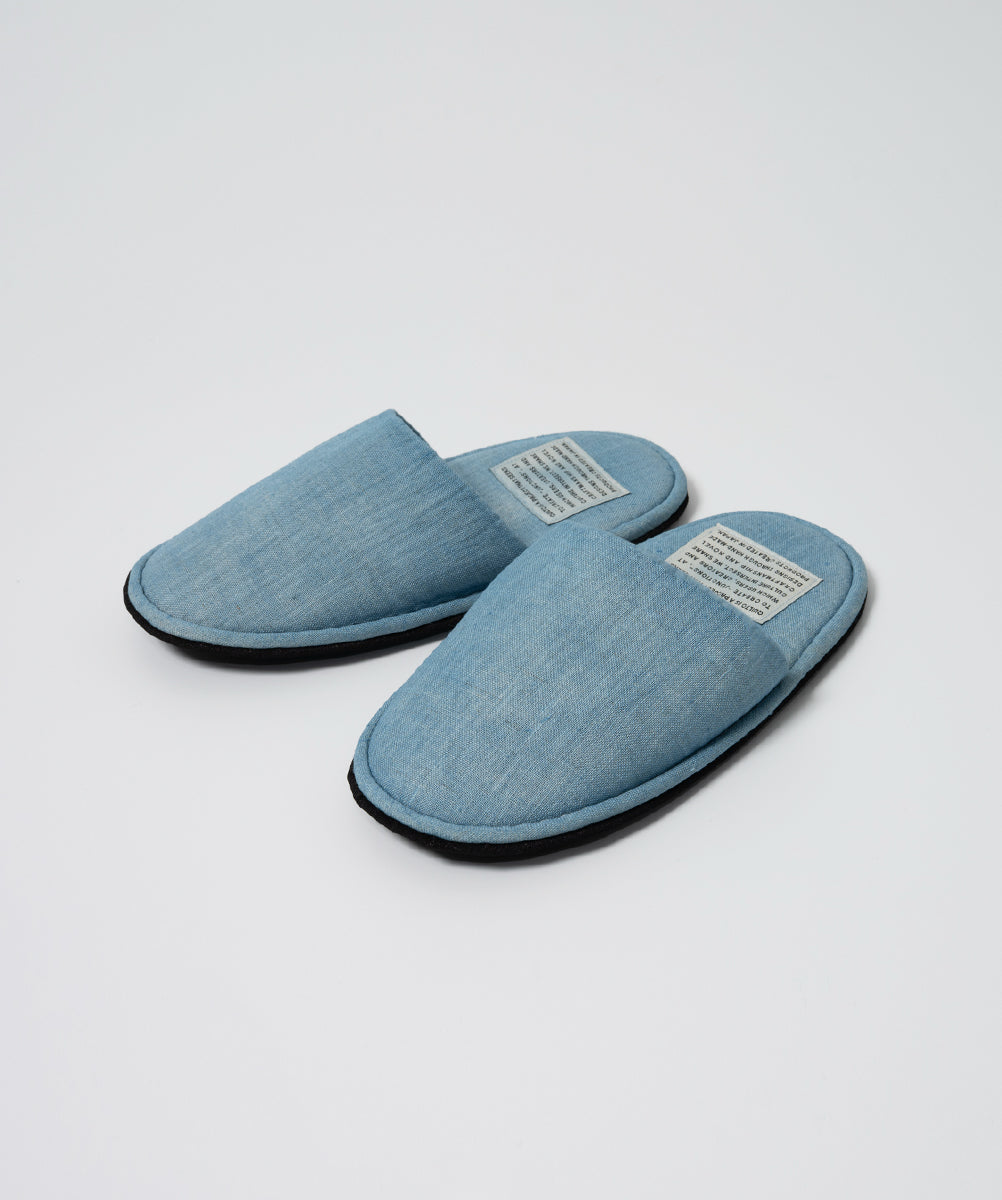 QUILTO｜EGG SLIPPER 藍染めモデル