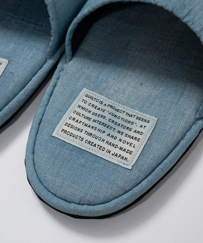 QUILTO｜EGG SLIPPER 藍染めモデル